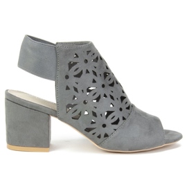 Sandały Filippo DS771/19 Gr Grey szare