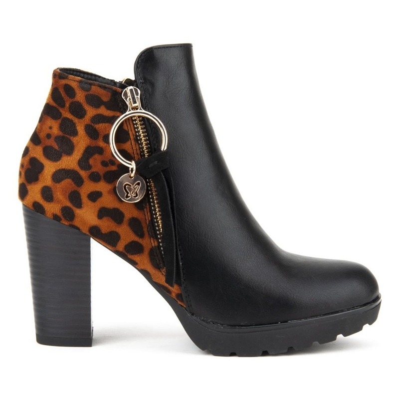 Botki Filippo DBT1007/19 Bk Br Black Brown brązowe czarne