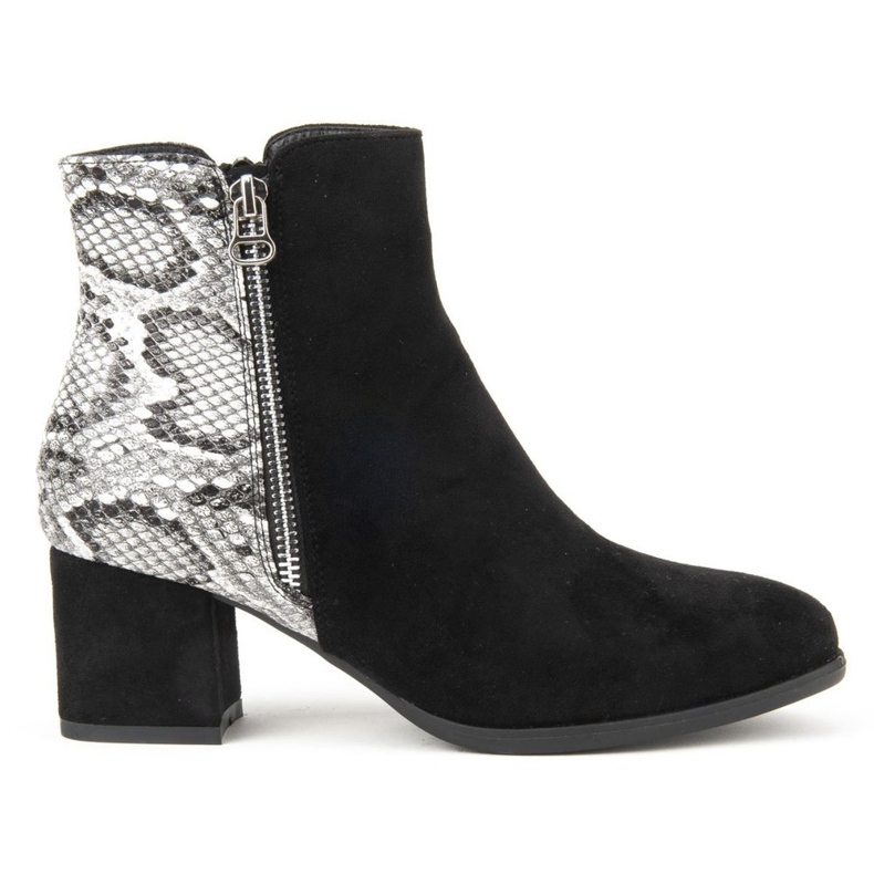 Botki Filippo DBT977/19 Bk Gr Black Grey czarne