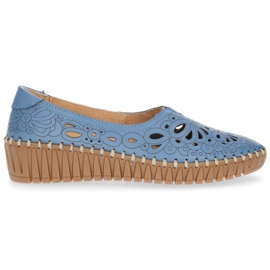 Półbuty Filippo DP1229/20 Bl Blue niebieskie