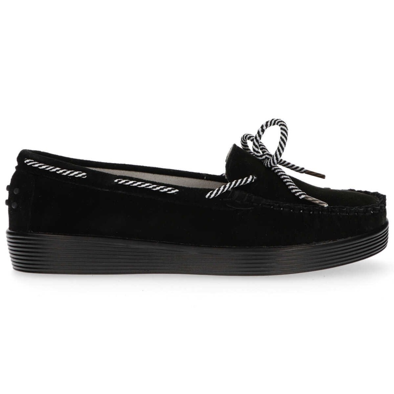 Skórzane półbuty Filippo DP1200/20 Bk czarne