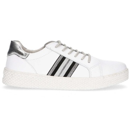 Skórzane półbuty Filippo DP1391/20 Wh białe