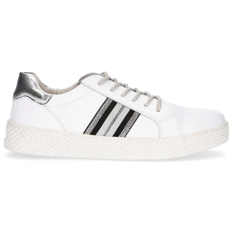 Skórzane półbuty Filippo DP1391/20 Wh białe