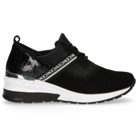 Skórzane sneakersy Filippo DP1388/20 Bk czarne