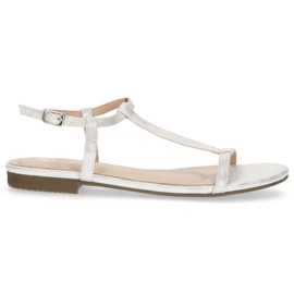 Sandały Filippo DS1297/20 Si Silver srebrny szare