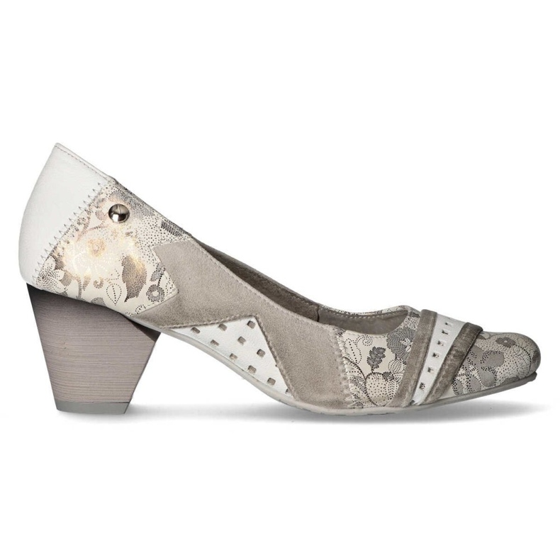 Czółenka Filippo 04443-13/00-5 Popiel + Popiel szare