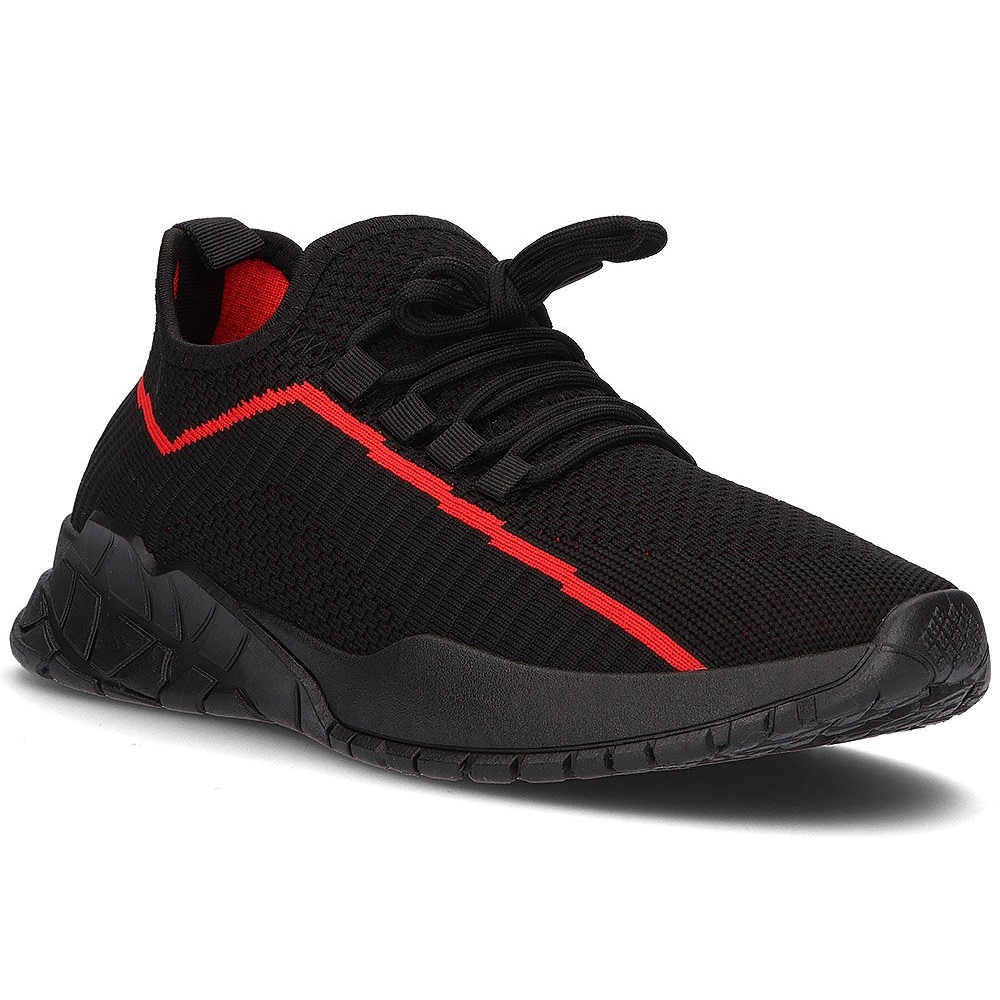 Sneakersy męskie Filippo MTN2291/21 Bk Rd czarne czerwone