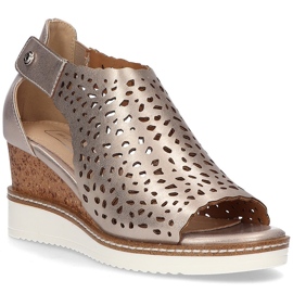 Sandały na koturnie Filippo DS2074/21 Go złote złoty