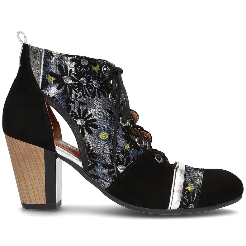 Skórzane trzewiki Filippo 03938-01 Czarne