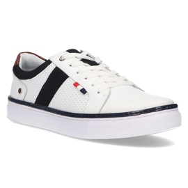 Skórzane półbuty Filippo MP2330/21 Wh białe