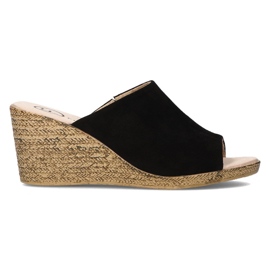 Skórzane klapki Filippo DK2143/21 Bk czarne