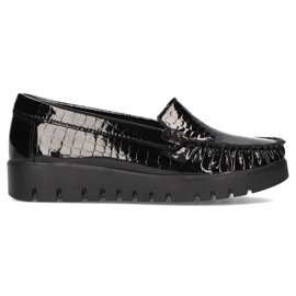 Skórzane półbuty Filippo DP3024/21 Bk Cr czarne