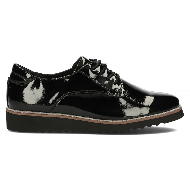 Skórzane półbuty Filippo DP1514/22 Bk czarne