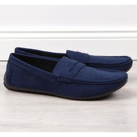 Mokasyny slip on News M EVE340B granatowe