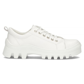 Skórzane trampki FILIPPO DP3522/22 Wh białe