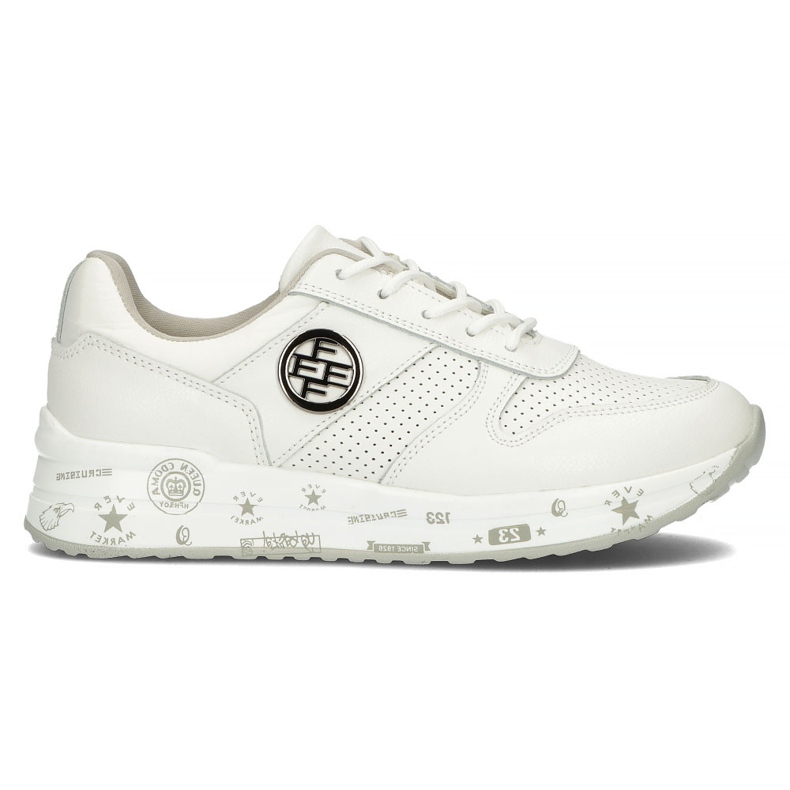 Skórzane Sneakersy Filippo DP3542/22 Wh białe