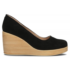 Skórzane półbuty Filippo DP3521/22 Bk Su czarne