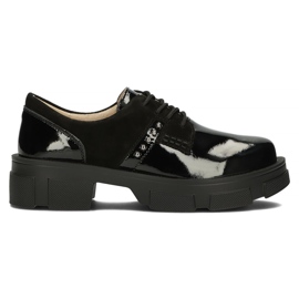 Skórzane półbuty Filippo DP3713/22 Bk czarne