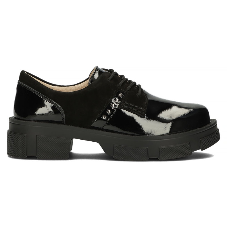 Skórzane półbuty Filippo DP3713/22 Bk czarne