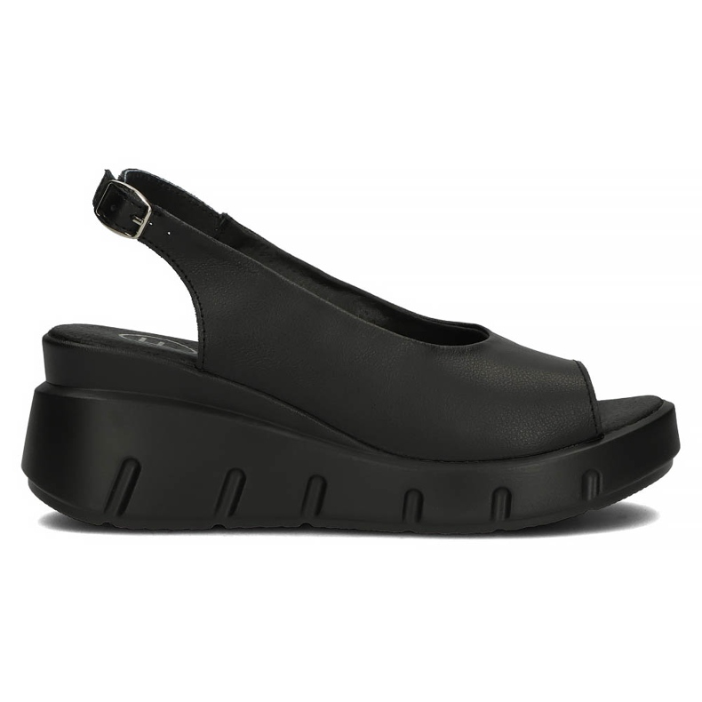 Skórzane sandały Filippo DS3595/22 Bk czarne