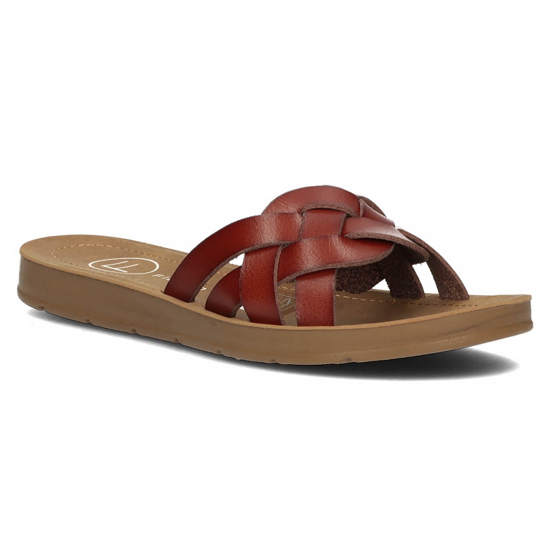 Klapki Filippo DK3610/22 Br brązowe