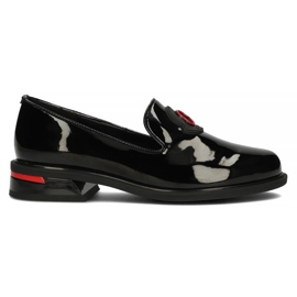 Skórzane półbuty Filippo DP3720/22 Bk czarne