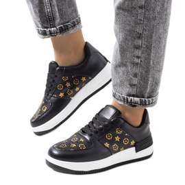 BM Czarne sneakersy damskie Djenna
