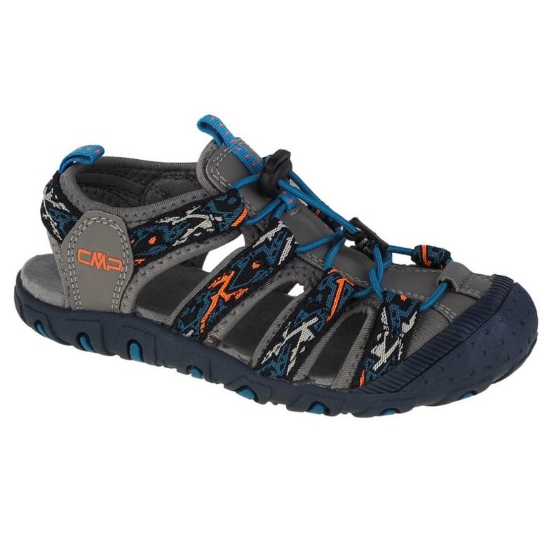 Sandały CMP Sahiph Hiking Sandal Jr 30Q9524-46UE czarne niebieskie szare