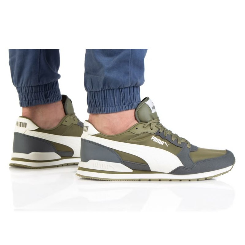 Buty Puma St Runner V3 Nl M 384857 05 białe szare zielone