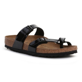 Klapki Birkenstock Mayari Black Patent W 71093 czarne