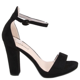 Sandałki na obcasie Ficaria Black czarne