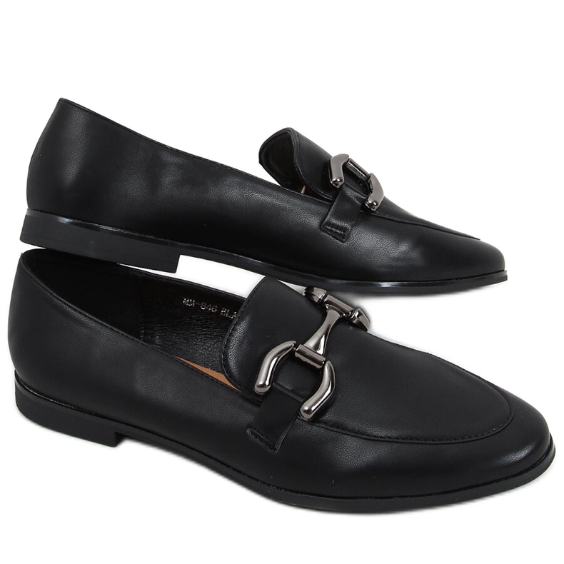 Mokasyny damskie Tulip Black czarne