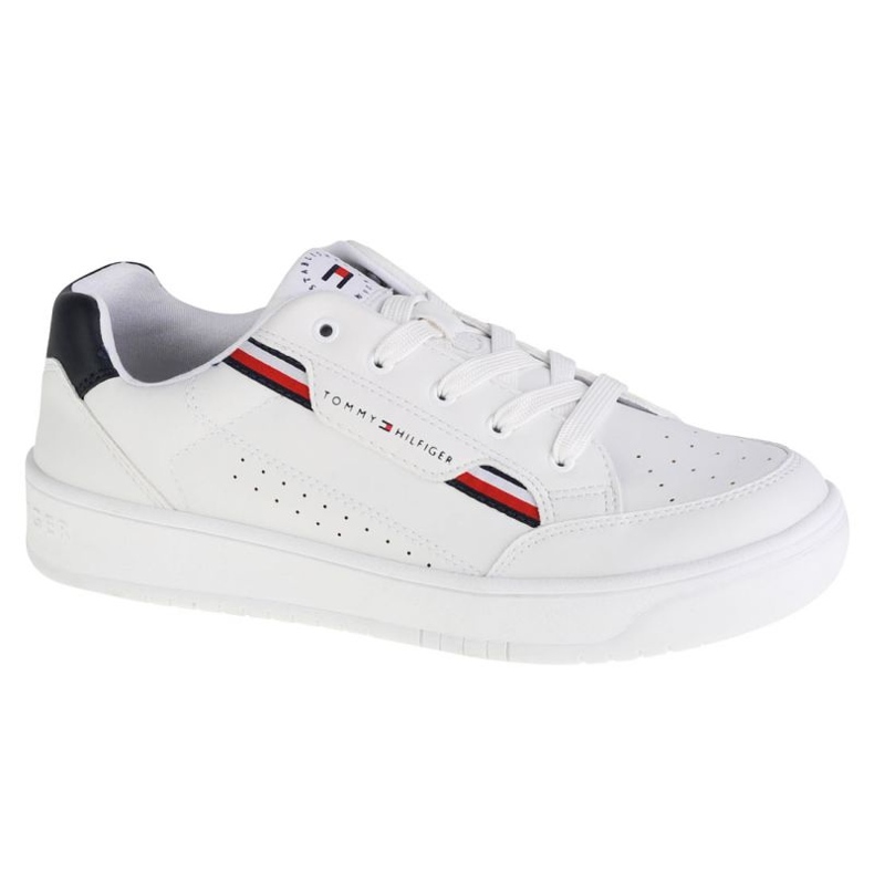 Buty Tommy Hilfiger Low Cut Lace-Up Sneaker W T3B4-32221-1355X336 białe
