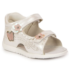 Sandały na rzep białe W American Club