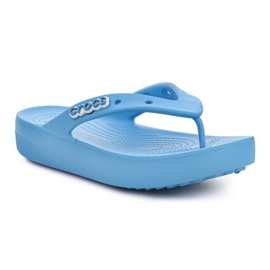 Japonki Crocs Classic Platfrom Flip W 207714-4TB niebieskie