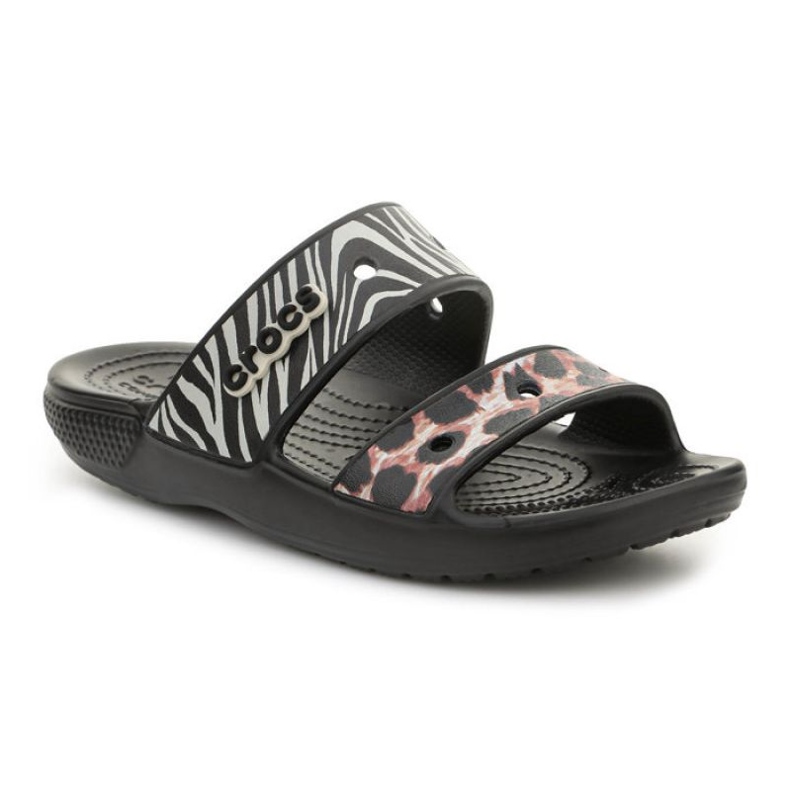 Klapki Crocs Animal Remix Sandal Black/Multi W 207847-0C4 czarne