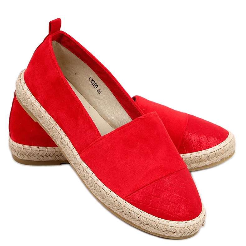 Espadryle damskie Darcy Red czerwone
