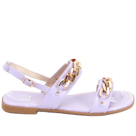 Sandałki z łańcuchami India Purple fioletowe