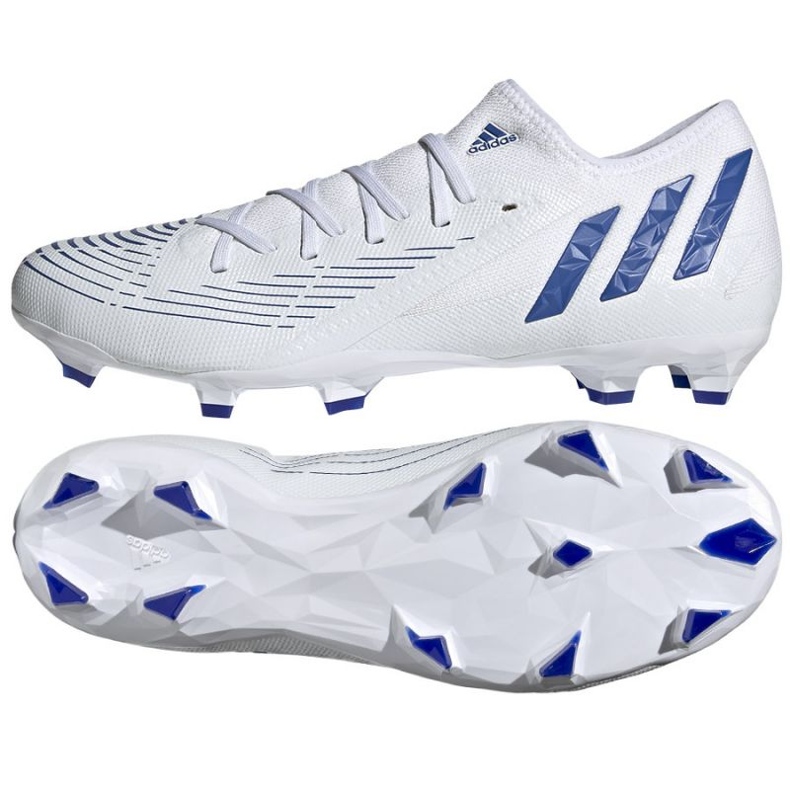 Buty piłkarskie adidas Predator Edge.3 L Fg M GW2279 białe białe