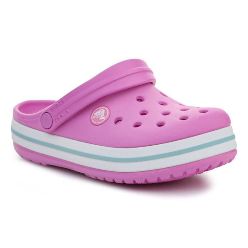 Klapki Crocs Crocband Kids Clog 207006-6SW różowe