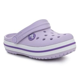 Klapki Crocs Crocband Kids Clog T 207005-5P8 fioletowe