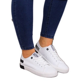 Trampki niskie eko skóra białe Big Star FF274175