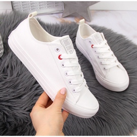 Trampki niskie ekoskóra białe Big Star JJ274007