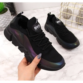 Buty sportowe damskie benzynowe czarne Big Star FF274A053