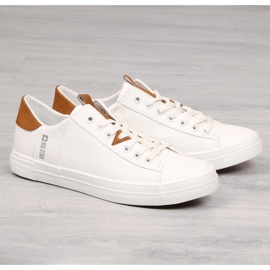 Trampki niskie męskie eko skóra białe Big Star GG174025