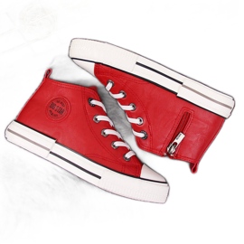 Trampki dziecięce eko skóra czerwone Big Star II374005