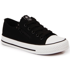 Trampki dziecięce na suwak czarne NEWS