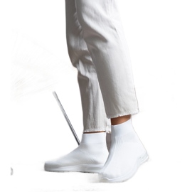 Białe sneakersy za kostkę Salgado