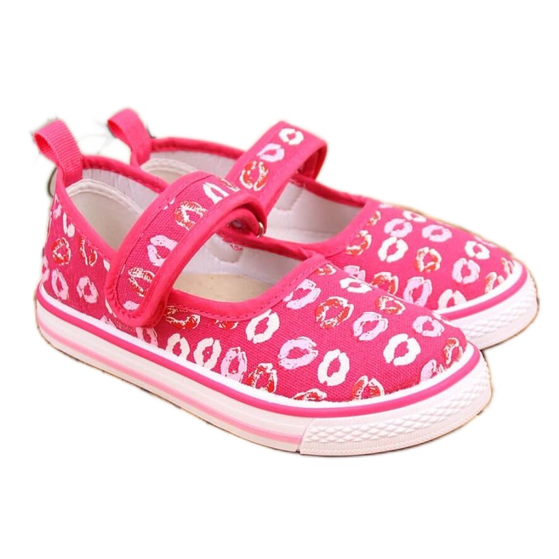 Baleriny na rzep kapcie do przedszkola różowe Jr Atletico