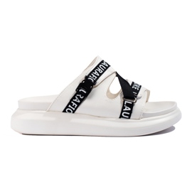 Wygodne Białe Klapki LA.FI